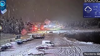 Timelapse snowfall in the ski resort of Levi Finland October 1517 2021 [upl. by Acino315]