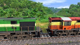 TRAIN SIMULATOR I WDG4D Rescue MEMU Train I BUMPY RAILROAD I TRAIN GAME I Railworks I RAILWAY RITAM [upl. by Ycam]