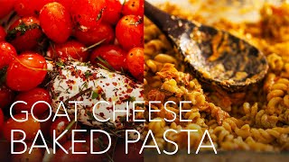 Baked Goat Cheese Pasta 🍅🧀  TikTok Recipe with a Twist GoatCheesePasta TikTokRecipe BakedPasta [upl. by Avrom568]