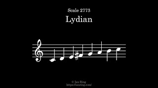 Scale 2773 Lydian [upl. by Ativel]