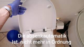 Absenkautomatik WC Sitz wechselnreparieren Softclose repair [upl. by Muscolo]