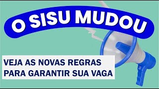 AS MUDANÇAS DO SISU veja agora as novas regras para garantir sua vaga  João Wesley [upl. by Saxena]