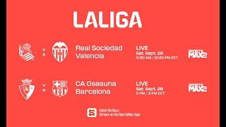 Watch La Liga EA Sports  Matches LIVE  Sat Sept 28  on SportsMax2 and SportsMax App [upl. by Hgielra]