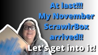 ScrawlrBox November 2022  unboxing time [upl. by Maier]