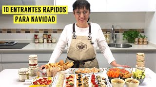 10 ENTRANTES RÁPIDOS para Navidad [upl. by Chapa]