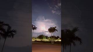 Mega lightning storm ⛈️ in Florida wbjadventures storm [upl. by Nirad]