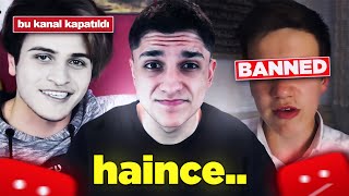 KANALI HAİNCE KAPATILAN 5 YOUTUBER [upl. by Felecia]