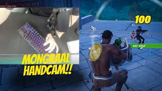 Mongraal Keyboard Handcam [upl. by Araec]