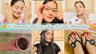 10 Summer Self Care Beauty Tips to Look Attractive Instantly Personal Hygiene Tips selfcaretips [upl. by Kcirderf]