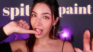 ASMR Spit Painting You Intense Mouth Sounds [upl. by Aihtnys]