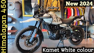 2024 Royal Enfield Himalayan 450 Review  Kamet White  Features Price amp Mileage [upl. by Giacinta]