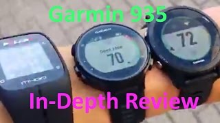 Garmin 935 In depth Review vs 735XT Polar M600 and more [upl. by Vil]