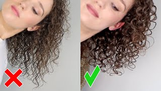 How to Clump Stringy Curls when Refreshing  Bounce Curl [upl. by Kristin]