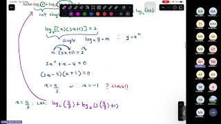 Solving Logarithmic Equations [upl. by Ariayek]