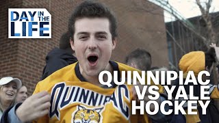 Day in the Life of The Quinnipiac vs Yale Mens Hockey Game [upl. by Imotas]