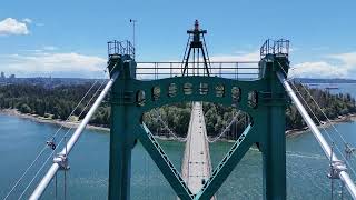 Lions Gate Bridge  Vanvouver British Columbia Canada [upl. by Yemerej679]