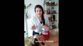 Receta vinagre de manzana en 2 partes [upl. by Ecyoj]