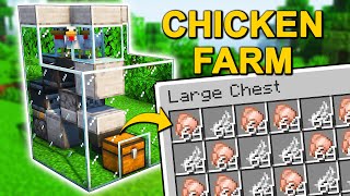 The BEST Chicken Farm in Minecraft 121 Tutorial [upl. by Carvey]