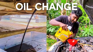 Engine Oil Change  Maruti Esteem Restoration [upl. by Cott]