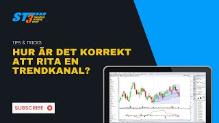 Hur är det korrekt att rita en trendkanal [upl. by Nivat]