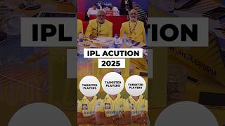 CSK Targeted Players in IPL Auction 2025 shorts msdhoni iplauction chennaisuperkings [upl. by Gildus753]