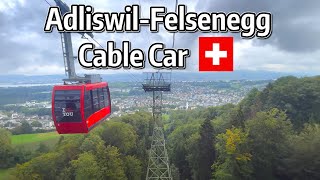 ⁴ᴷ⁶⁰ Exploring the AdliswilFelsenegg Cable Car in Zürich Switzerland [upl. by Nanek]