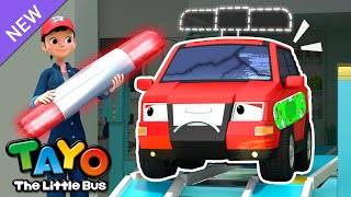 Rescue Team Repair Shop Song🔧  Red Cars Siren is Missing🚨  Song for Kids  Tayo the Little Bus [upl. by Erick438]