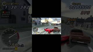 shorts 【跳馬・美女】F50 Outrun 2006 Coast 2 CoastPSP OUTRUNモード 15連続・旧コース 15Courses【絶景 FERRARI drift [upl. by Lieno]