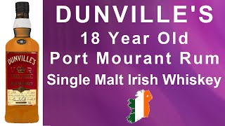 Dunvilles VR 18 year old Port Mourant Rum Single Malt Irish Whiskey Review 346 from WhiskyJason [upl. by Hurwit]