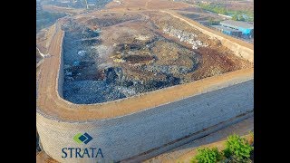 Strata creates the 1st vertical landfill in India [upl. by Ahsienal]