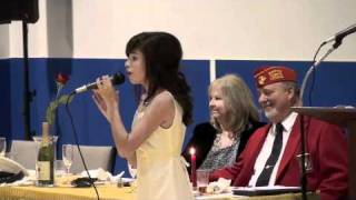 Bryana Salaz sings quotSomewhere Over The Rainbowquot at the USMC Ball [upl. by Aimee56]