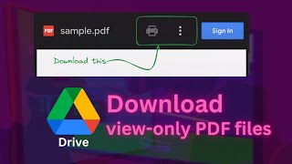 Download viewonly  protected documents from Google Drive [upl. by Alodee]