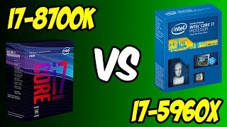 💥i7 8700K Vs i7 5960X 🔥Benchmarks  Gaming Test 🎮 4K [upl. by Aneloj]