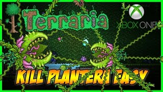 Terraria  How To Kill Plantera Easily Without Good Weapons or Armour TERRARIA 13 TIPSTRICKS [upl. by Yruam562]