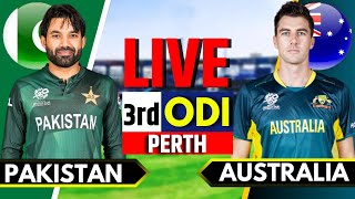 Pakistan vs Australia 3rd ODI  Live Cricket Match Today  PAK vs AUS Live Match Today  PAK vs AUS [upl. by Yenahteb]