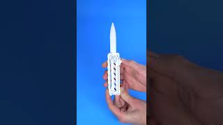 3d printed automatic knife vs real [upl. by Lezned929]