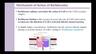 Sedative and Hypnotics Barbiturates Mechanism of action Uses [upl. by Ellekcir]