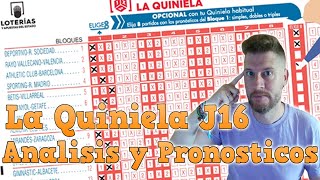 QUINIELA JORNADA 16 💰 ANALISIS Y PRONOSTICOS  LA LIGA EA SPORTS 2425 [upl. by Garv]