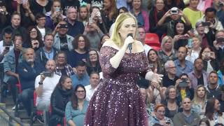 ADELE with HELLO  here last live performance in 2017  WEMBLEY LONDON  HD VIDEO [upl. by Aikimat]