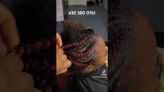 630 380 0761 open 07 days week by appointment only pony pony braids style [upl. by Nepil]