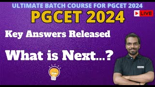 PGCET 2024  KEA PGCET 2024 MBA MCA  Key Answers Released  What is Next [upl. by Samuel700]