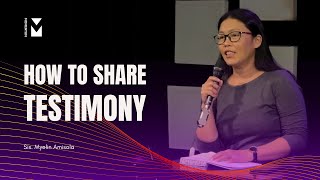 How to Share your Testimony Tagalog Sermon by Myelin Amisola  Vision Church PH [upl. by Shoifet]