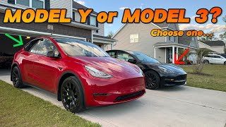 Cant Decide Between the Tesla Model Y and Model 3 SidebySide Comparison [upl. by Alehs]