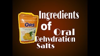 Ingredients of oral rehydration salts [upl. by Marina]