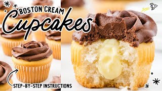 Boston Cream Cupcakes [upl. by Sidalg]