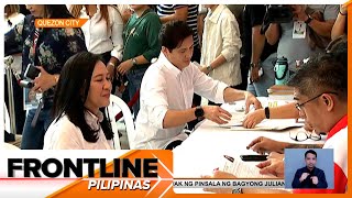 QC Mayor Joy Belmonte at Vice Mayor Gian Sotto naghain na ng COC  Frontline Pilipinas [upl. by Anees]