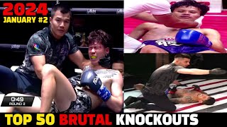 Top 50 MUAY THAI amp MMA BOXING Knockouts 🌎 January 2024 Part2 [upl. by Maggi960]