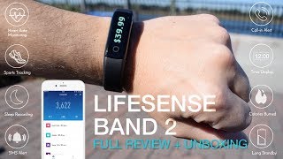 LifeSense Band 2  HandsOn Full Review  Fitness amp Sleep Tracker under 50 [upl. by Dumah23]