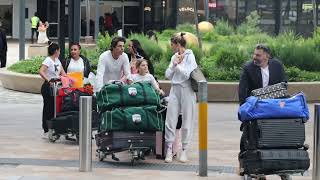 Nacho Figueras lands in australia with fam [upl. by Schnell458]