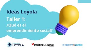 Taller 1 ¿Qué es emprendimiento social [upl. by Aramen]